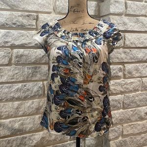 Leifsdottir Printed Silk Top